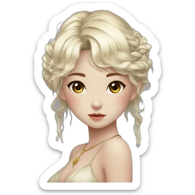 korean girl-,siren eyes,-white girl-bare-belly, ,-choker,-bathed-in-shadows,-fov-90-degrees,-short-lighting, -I-usm,-cold-colors,-gilded-technique,-extremely-hyper-aesthetic, sticker