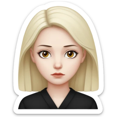 So very serious woman sticker