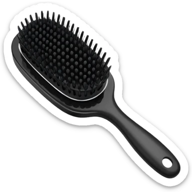 Black emi jay hairbrush  sticker