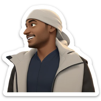 night sky contemplation with car sticker