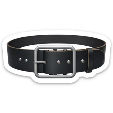 black military belt sticker