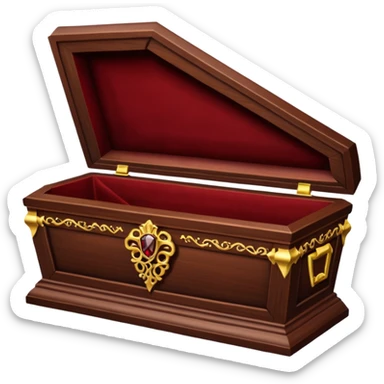 vampire coffin  sticker