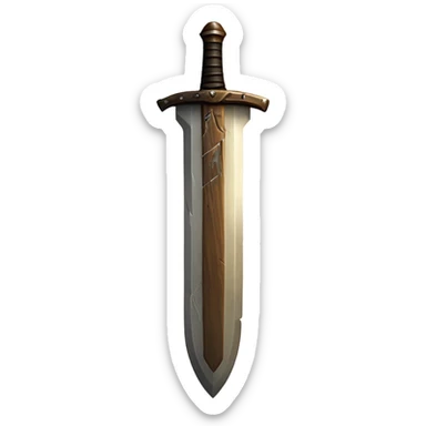 Snapped Wooden sword sticker