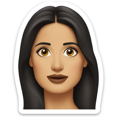 salma hayek face sticker