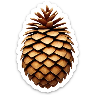Spruce pine cone sticker