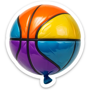 basket ball sticker