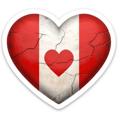 Сердечко но внутри него флаг Грузии то есть сердечках в цвете флага Грузии sticker