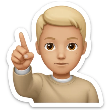 POINTING FINGER DIRECTLY TO CAMERA sticker