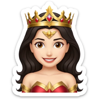 Haz un emote de una mujer maravilla sticker