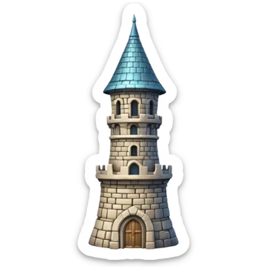 fantasy tower sticker