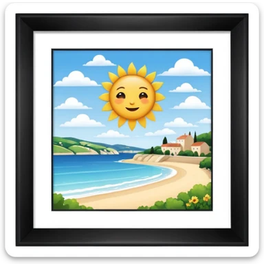 sunny weather france sticker