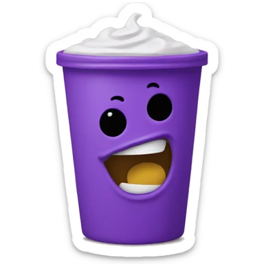 Grimace shake sticker