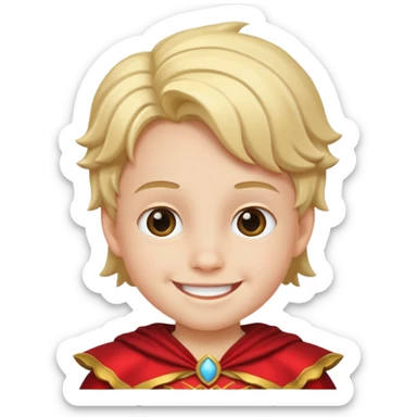 costume wearing kid sticker