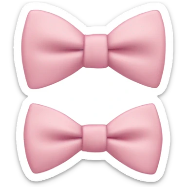 cute light pink bow tie  sticker
