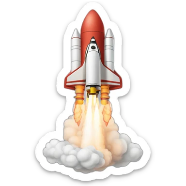 rocket launch angle smoke sticker