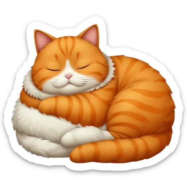 Fat cat sticker