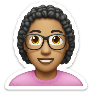 My mimoji with apple vision pro sticker