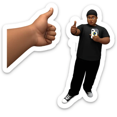 boy in black shirt indoors sticker