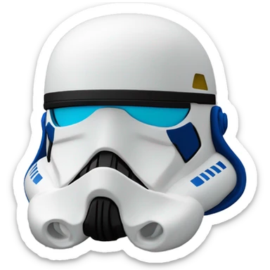 Darktrooper pearl-blue Card stock Papercraft fr-s racecar sticker