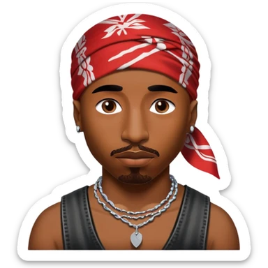 Tupac sticker