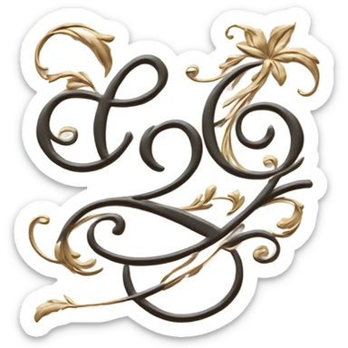 Beautiful handwritten thank you  sticker