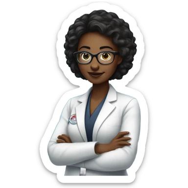 Dark matter physicist female sticker