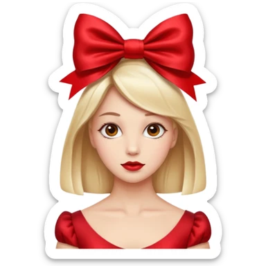 Woman with giant bow gift






























 sticker