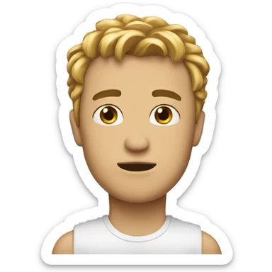 🤷‍♂️ this emoji but with its face covered sticker