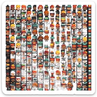 group of diverse people sticker