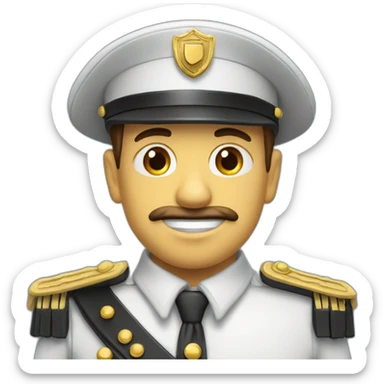 Gendarme avec un calot sticker