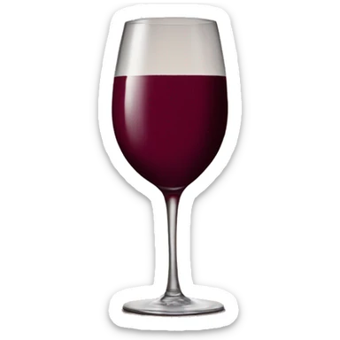Wine-colored number “7” sticker
