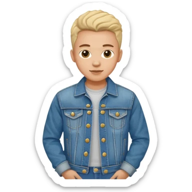 a creative clothing maker with a jeans  sticker