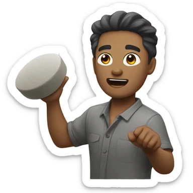 Throwing dishes, OPPA! sticker