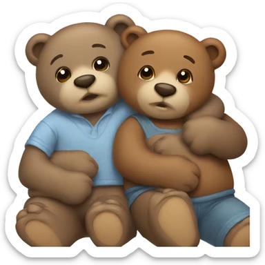 cuddle bears  sticker