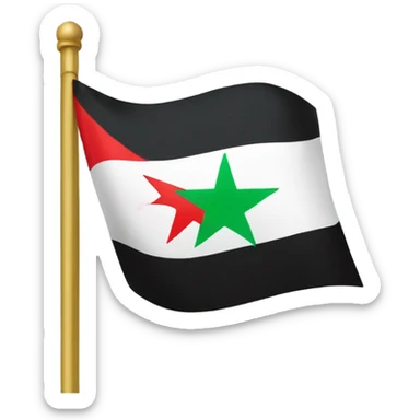 The new syria flag sticker