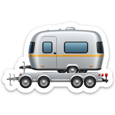 car towing a trailer with towbar. car must be infront of trailer sticker