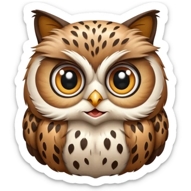 Gato buho sticker