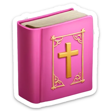pink bible sticker