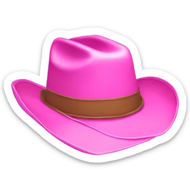 pink cowboy hat sticker