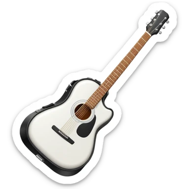 white Guitar Case sticker
