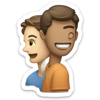 Two people are talking sticker