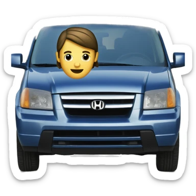 Blue 2004 Honda pilot  sticker