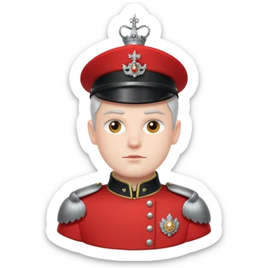 Ice Guard – silver pauldrons,Royal Soldiers. sticker