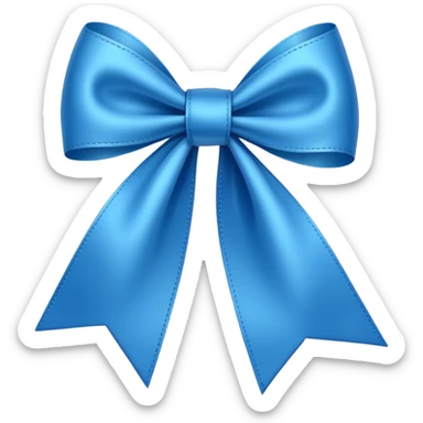 Blue ribbon for diabetes awareness day emoji  sticker