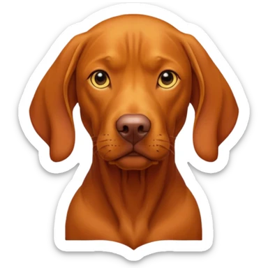 Omnipotent vizsla sticker