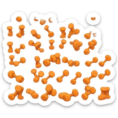 Olympic Barbell with cheetos instead weight disks sticker