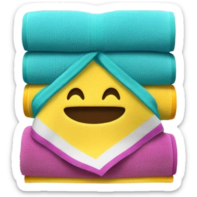 small cleaning towel sticker