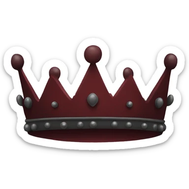 Dark red crown  sticker