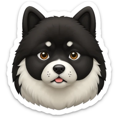 black akita sticker