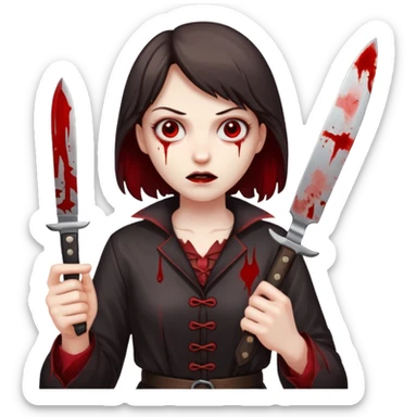 SERIAL KILLER WİTH KNİFE sticker